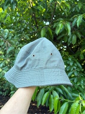 Kids Lightweight Bucket Hat in Gray - Breathable Cotton